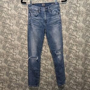 Citizens of Humanity Rocket Crop High Rise Skinny Jeans Size 24